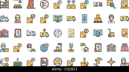 Hochwertige Sammlung von Vektorsymbolen mit editierbarer Kontur. Ideal für professionelle und kreative Projekte. Stock Vektor