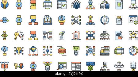 Hochwertige Sammlung von Vektorsymbolen mit editierbarer Kontur. Ideal für professionelle und kreative Projekte. Stock Vektor