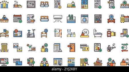 Hochwertige Sammlung von Vektorsymbolen mit editierbarer Kontur. Ideal für professionelle und kreative Projekte. Stock Vektor