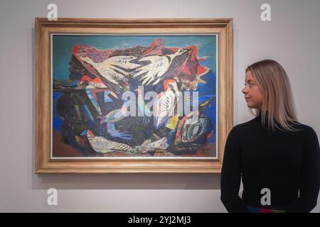 London, Großbritannien. 13. November 2024 EILEEN AGAR, R.A. (1899-1991) , Schätzung: 20.000 – 30.000 GBP . Schauen Sie sich die private Sammlung von Mary und Alan Hobart an, Christies Pionieren der modernen britischen und irischen Kunst Der Verkauf findet bei Christie's am 19. November 2024 Credit statt. Amer Ghazzal/Alamy Live News Stockfoto