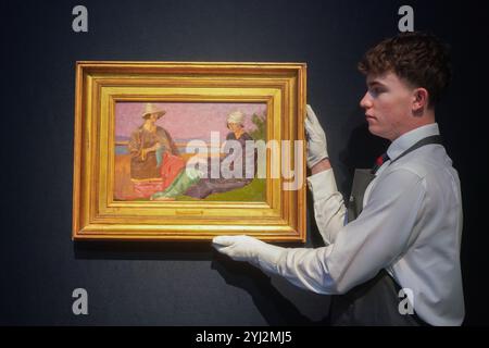 London, Großbritannien. 13. November 2024 AUGUSTUS EDWIN JOHN, (1878-1961) Schätzung: 80.000 GBP – 120.000. Schauen Sie sich die private Sammlung von Mary und Alan Hobart an, Christies Pionieren der modernen britischen und irischen Kunst Der Verkauf findet bei Christie's am 19. November 2024 Credit statt. Amer Ghazzal/Alamy Live News Stockfoto