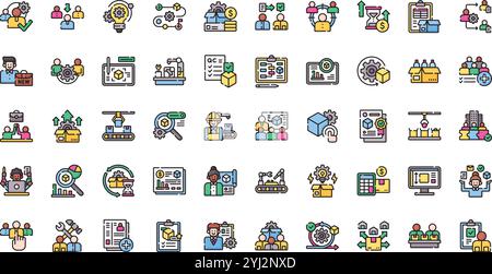 Hochwertige Sammlung von Vektorsymbolen mit editierbarer Kontur. Ideal für professionelle und kreative Projekte. Stock Vektor