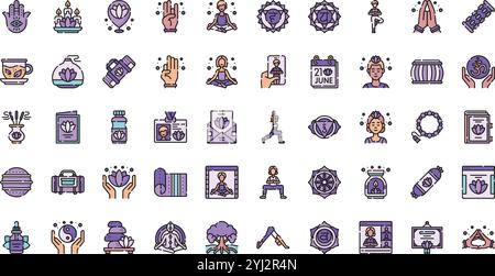 Hochwertige Sammlung von Vektorsymbolen mit editierbarer Kontur. Ideal für professionelle und kreative Projekte. Stock Vektor