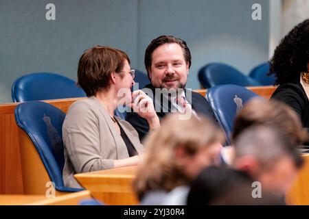 12. NOVEMBER 2024 Niederländisch Tweede Kamer Plenardebatte DEN HAAG, NIEDERLANDE - 12. NOVEMBER: Diederik Boomsma NSC während der Plenardebatte im Tweede Kamer am 12. November 2024 in den Haag, Niederlande. Den Haag Tweede Kamer Niederlande Inhalte können nicht direkt oder indirekt über Dritte in den Niederlanden weiterverbreitet werden. Copyright: XJohnxBeckmannx Stockfoto