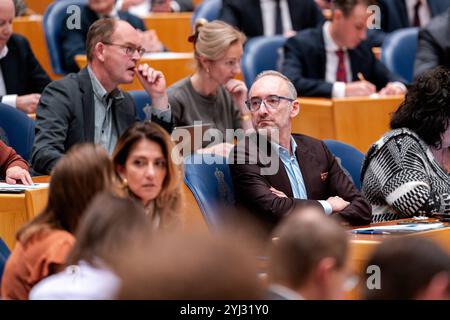 12. NOVEMBER 2024 Niederländisch Tweede Kamer Plenardebatte DEN HAAG, NIEDERLANDE - 12. NOVEMBER: Henk Vermeer BBB während der Plenardebatte im Tweede Kamer am 12. November 2024 in den Haag, Niederlande. Den Haag Tweede Kamer Niederlande Inhalte können nicht direkt oder indirekt über Dritte in den Niederlanden weiterverbreitet werden. Copyright: XJohnxBeckmannx Stockfoto