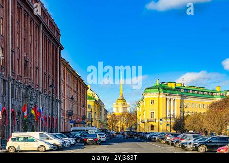 Sankt Petersburg, Russland - 07. November 2019: Hotel Astoria in der Nähe des St. Isaac's Square. Sankt Petersburg. Russland. Stockfoto