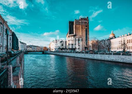 Sankt Petersburg, Russland - 07. November 2019: Canal Gribobedov. Blick auf die Stadt Sankt Petersburg. Russland. Stockfoto