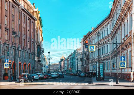 Sankt Petersburg, Russland - 07. November 2019: Hotel Astoria in der Nähe des St. Isaac's Square. Sankt Petersburg. Russland. Stockfoto