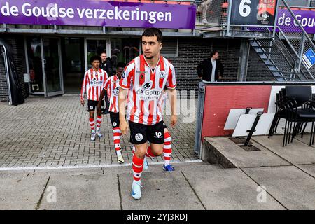 ROTTERDAM, 13-11-24, Stadion het Kasteel, Freundschaftsspiel, Sparta Rotterdam - FC Volendam, Jong Sparta Spieler Aymane Bais Credit: Pro Shots/Alamy Live News Stockfoto