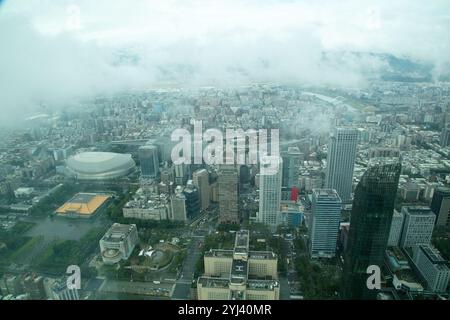 Allgemeiner Blick auf Taipeh von der Aussichtsplattform im 89. Stock, Taiwan, 14. November 2024 Stockfoto