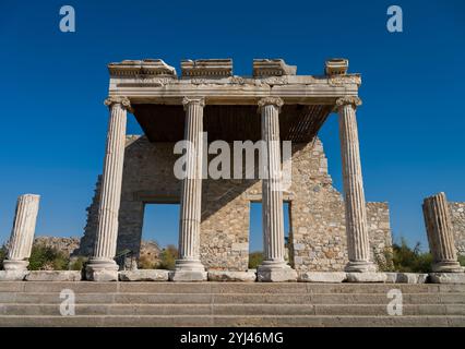 Ausgrabungsstätte Miletos (Milet). Miletus ist eine alte Hafenstadt namens Palaton in der byzantinischen Zeit. Didim Bezirk, Provinz Aydin, Türkei Stockfoto