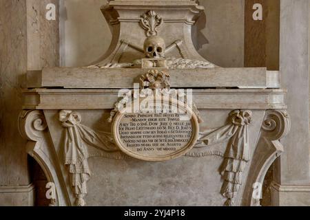 Kirche und Kloster von Sao Vicente de Fora, Kapelle unserer Lieben Frau von der Menschwerdung, Grab der drei Kinder von König D. Joao V., Lissabon, Portugal Stockfoto