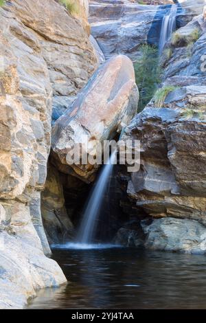 Sieben Wasserfälle in Bear Canyon, Pusch Ridge Wilderness, Arizona Stockfoto