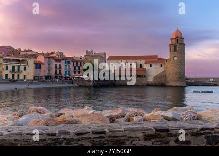 Eglise Notre Dame des Anges, Collioure, Pyrenäen Orientales, Roussillon, Occitanie, Frankreich, Europa Stockfoto