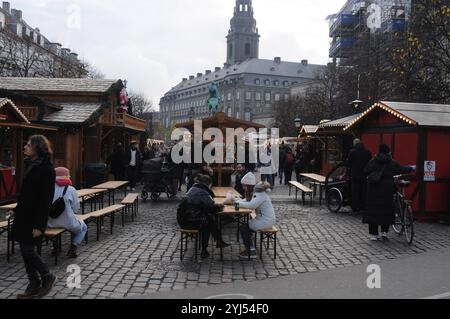 Kopenhagen/Dänemark/13. November 2024/Weihnachtsmarkt im Hojbro plads im Herzen der dänischen Hauptstadt Kopenhagenb. Foto. Bilder von Francis Joseph Dean/Dean sind nicht für kommerzielle Zwecke bestimmt Stockfoto