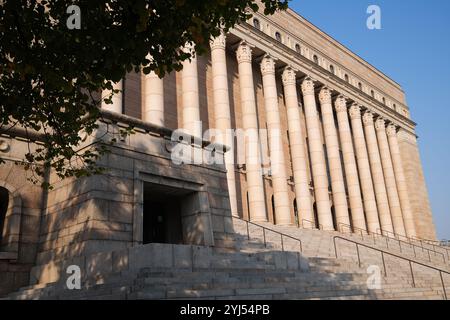 Finnisches parlamentsgebäude in Helsinki Stockfoto