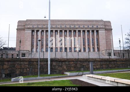 Finnisches Parlamentsgebäude in Helsinki Stockfoto