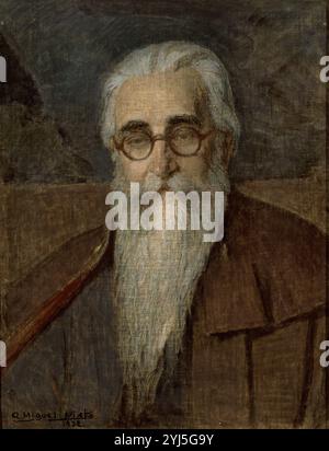 VALLE INCLAN - 1932. AUTOR: ANSELMO MIGUEL NIETO (1881-1964). ORT: CONGRESO DE LOS DIPUTADOS-PINTURA. MADRID. SPANIEN. RAMON MARIA DEL VALLE INCLAN (1866-1936). Stockfoto
