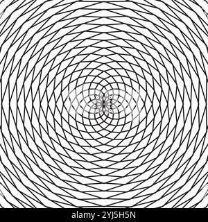 Design-Elemente Weißer Hintergrund mit hypnotischen Punkten im Halbton Stock Vektor