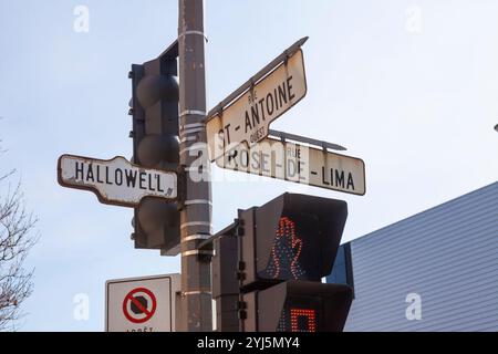 St. Henri, District, Montreal, Quebec, Kanada, Straßenszene um 2009 Stockfoto