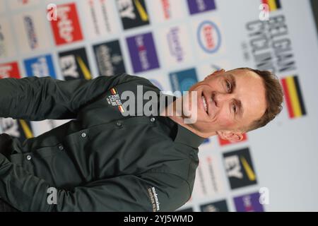 Tubize, Belgien. November 2024. Der neue belgische Trainer Serge Pauwels und wurde während einer Pressekonferenz der belgischen radsportunion vorgestellt, um die neuen Trainer der Nationalmannschaften am Mittwoch, den 13. November 2024 in ihrem Hauptquartier in Tubize vorzustellen. BELGA PHOTO VIRGINIE LEFOUR Credit: Belga News Agency/Alamy Live News Stockfoto