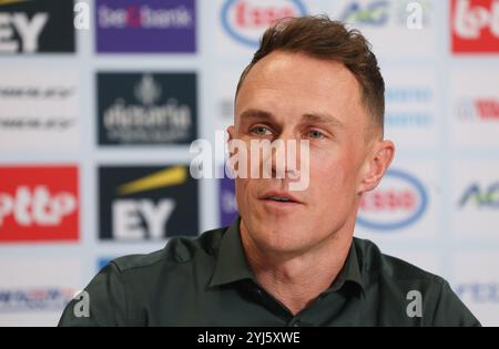 Tubize, Belgien. November 2024. Der neue belgische Trainer Serge Pauwels wurde während einer Pressekonferenz der belgischen radsportunion vorgestellt, um die neuen Trainer der Nationalmannschaften am Dienstag, den 12. November 2024 in ihrem Hauptquartier in Tubize vorzustellen. BELGA PHOTO VIRGINIE LEFOUR Credit: Belga News Agency/Alamy Live News Stockfoto