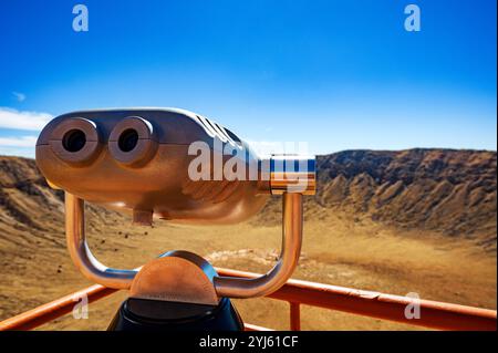 Teleskop; Meteor Crater & Barringer Space Museum; Winslow; Arizona: USA Stockfoto