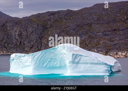 Iceberg, Qaqortog, Gemeinde Kujalleq, Grönland, Königreich Dänemark Stockfoto