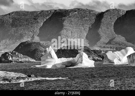 Iceberg, Qaqortog, Gemeinde Kujalleq, Grönland, Königreich Dänemark Stockfoto