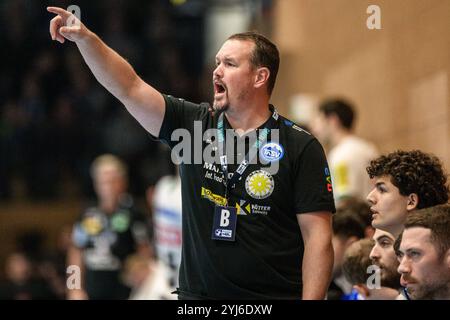 Misha Kaufmann (Trainer, ThSV Eisenach) GER, Thüringen, ThSV Eisenach gegen SC DHfK Leipzig, Handball, DHB Pokal Achtelfinale, Saison 2024/2025, 13.11.2024. Foto: Eibner-Pressefoto/Martin Herbst Stockfoto