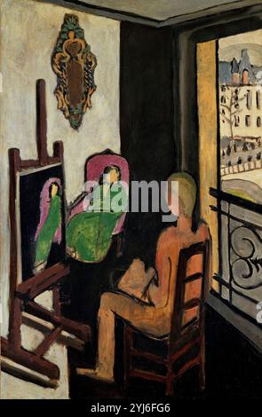 Der Maler und sein Modell - 1917 - 146,5x97 cm - Öl auf Leinwand. Verfasser: HENRI MATISSE. LAGE: CENTRO GEORGES POMPIDOU. Frankreich. Stockfoto