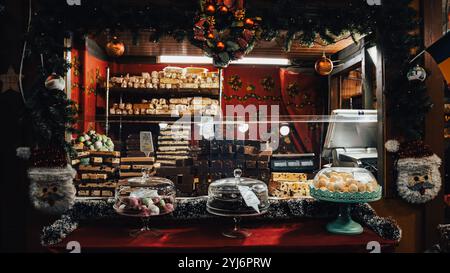 Weihnachtsmarktfest in Bukarest, Rumänien Stockfoto