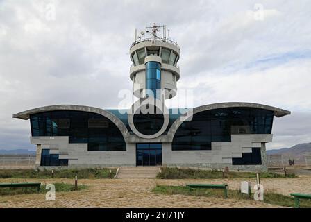 Der Flughafen Stepanakert in den befreiten Gebieten Aserbaidschans ist geschlossen Stockfoto