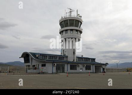 Flughafen aus der Sowjetzeit in Stepanakert in der Region Karabach in Aserbaidschan Stockfoto