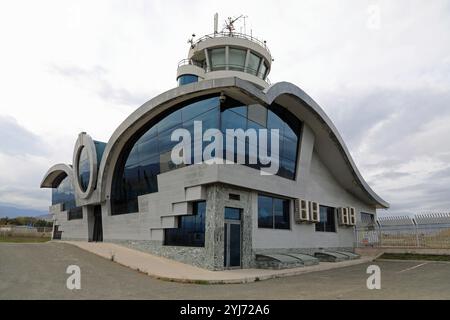 Flughafen aus der Sowjetzeit in Stepanakert in der Region Karabach in Aserbaidschan Stockfoto