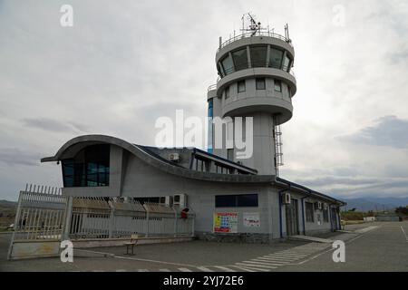 Flughafen aus der Sowjetzeit in Stepanakert in der Region Karabach in Aserbaidschan Stockfoto