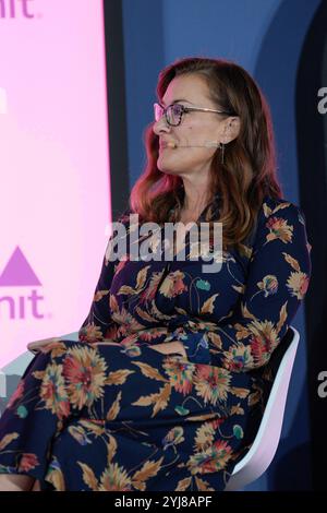 Lisboa, Portugal. November 2024. Katarina M.V. Galic, Gründerin und CEO Xlergy SusTech Powerhouse, spricht das Publikum am zweiten Tag des WEB SUMMIT 2024 in Lissabon.Portugal. 11/13/2024 Credit: Brazil Photo Press/Alamy Live News Stockfoto