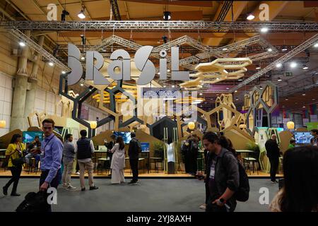 APEX Brasil Stand am ersten Tag des WEB SUMMIT 2024 in Lissabon, Portugal. Dezember 2024. Quelle: Brazil Photo Press/Alamy Live News Stockfoto