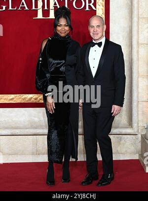 LONDON, GROSSBRITANNIEN. November 2024. Tracy Robbins, Brian Robbins besucht „Gladiator II“ die Royal Film Performance und Global Premiere im ODEON Luxe, Leicester Square in London, Großbritannien. (Foto von 李世惠/siehe Li/Picture Capital) Credit: Siehe Li/Picture Capital/Alamy Live News Stockfoto