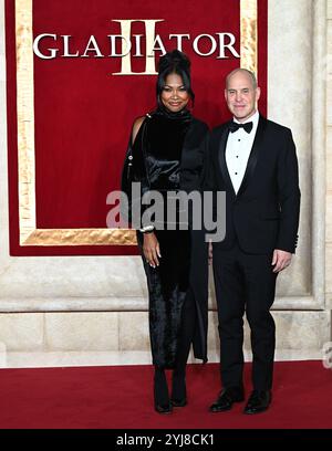 LONDON, GROSSBRITANNIEN. November 2024. Tracy Robbins, Brian Robbins besucht „Gladiator II“ die Royal Film Performance und Global Premiere im ODEON Luxe, Leicester Square in London, Großbritannien. (Foto von 李世惠/siehe Li/Picture Capital) Credit: Siehe Li/Picture Capital/Alamy Live News Stockfoto