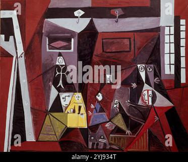 Spanischschule. Las Meninas oder die Ehrenmädchen. Las Meninas. Oktober 1957. Barcelona, Picasso-Museum. Autor: PABLO PICASSO. Ort: PICASSO MUSEUM. Barcelona. SPANIEN. Stockfoto