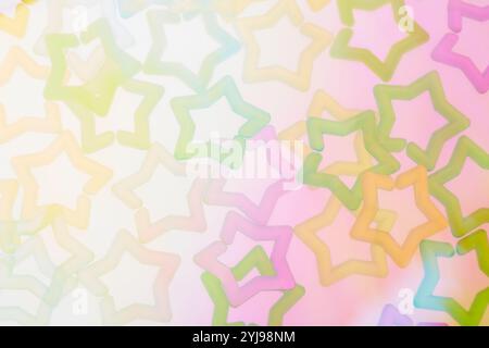 Plastikperlen in Form von Sternen Stockfoto