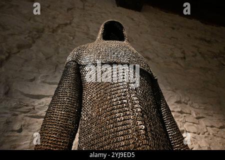 Kettenpost im Gravensteen – Gent, Belgien – 22. Oktober 2024 Stockfoto