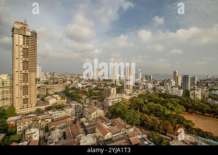 05 31 2005 Skyline von Mumbai mit neuen Hochhäusern in der Stadt Mumbai Maharashtra Indien Asien. Stockfoto