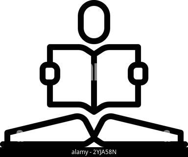 Symbol für Lernen, Bildung Stock Vektor