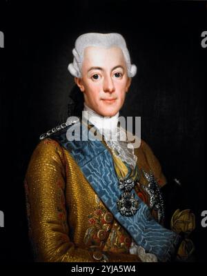 König Gustav III. Von Schweden 1746-92 Schloss Gripsholm, Schweden, 1775, Öl auf Leinwand, 73 x 59 cm. Autor: ALEXANDER ROSLIN. Stockfoto