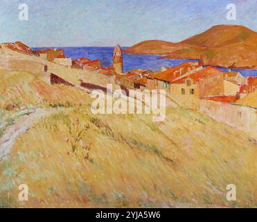 Claude Monet / 'Landschaft nahe Collioure', 1866-1867, Öl auf Leinwand, 256 x 208 cm. Museum: MUSÉE TOULOUSE-LAUTREC, ALBI, Frankreich. Autor: Georges-Daniel de Monfreid. Stockfoto