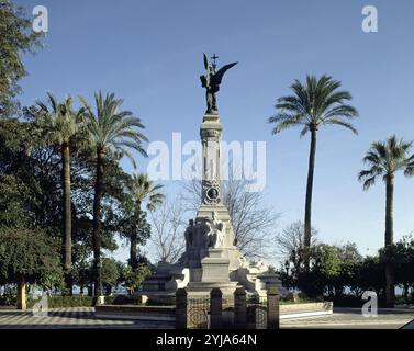 MONUMENTO AL MARQUES DE COMILLAS EN LA ALAMEDA APODACA - 1922. Autor: ANTONIO PARERA (1868-1946). Lage: AUSSEN. Cadiz. SPANIEN. LOPEZ BRU CLAUDIO. MARQUES DE COMILLAS II Stockfoto