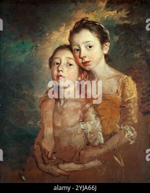 Thomas Gainsborough / 'Margaret and Mary Gainsborough', 1760-1761, Öl auf Leinwand, 75,6 x 62,9 cm. Museum: NATIONAL GALLERY, LONDRES, UK. Stockfoto