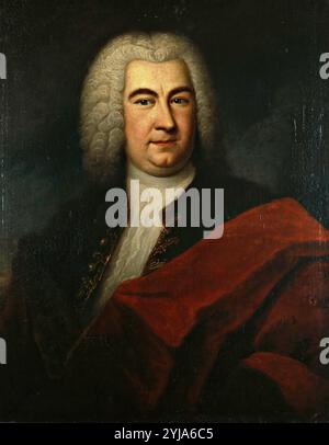 "Porträt von Georg Friedrich Händel", 77 x 63 cm. Museum: Händel Museum, HALLE AN DER SAALE, DEUTSCHLAND. Stockfoto